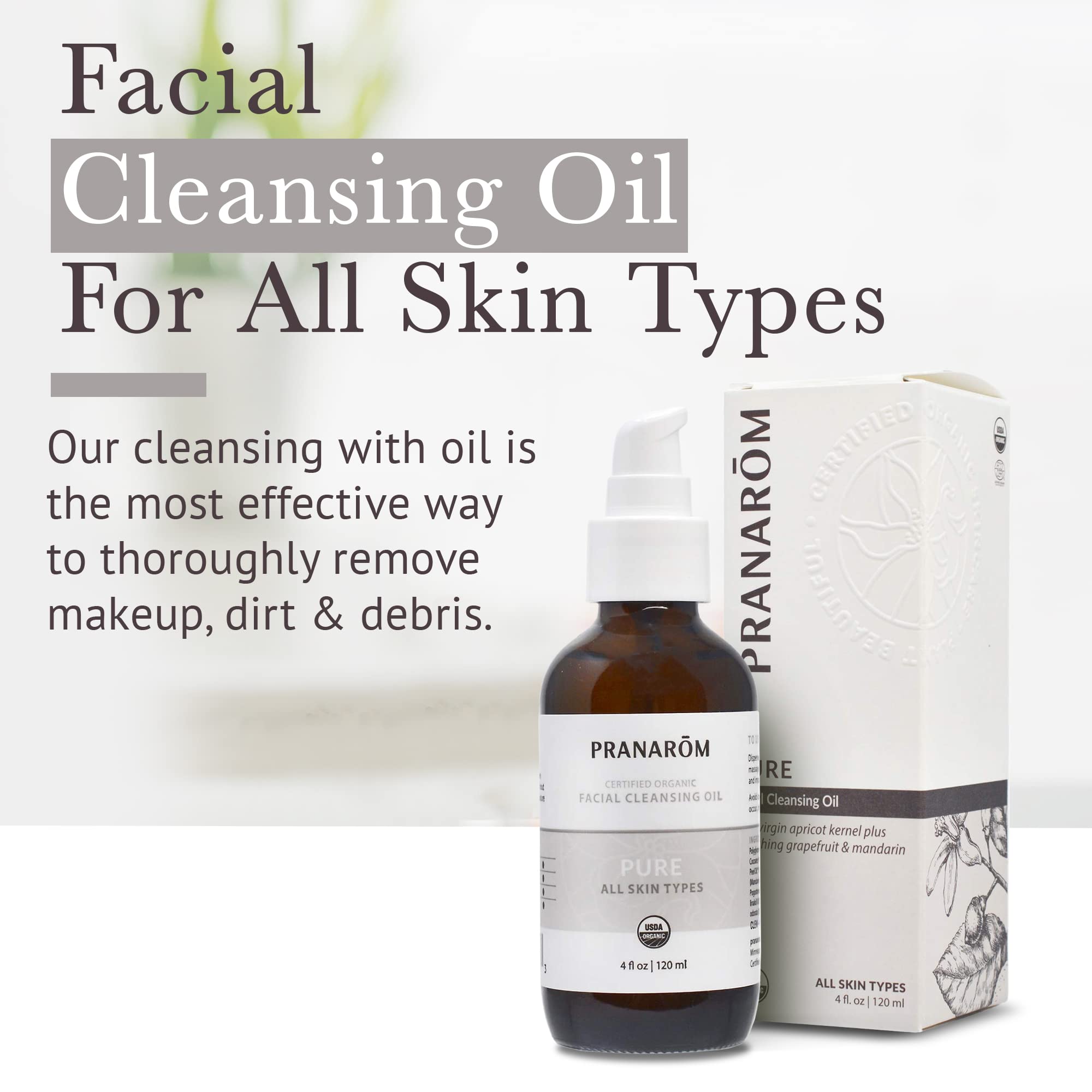 Amazon.com: Pranarom - Pure Facial Cleansing Oil (4oz / 120ml